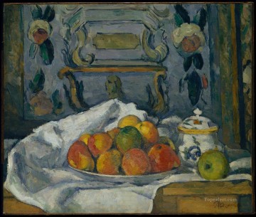  Apples Painting - Dish of Apples Paul Cezanne